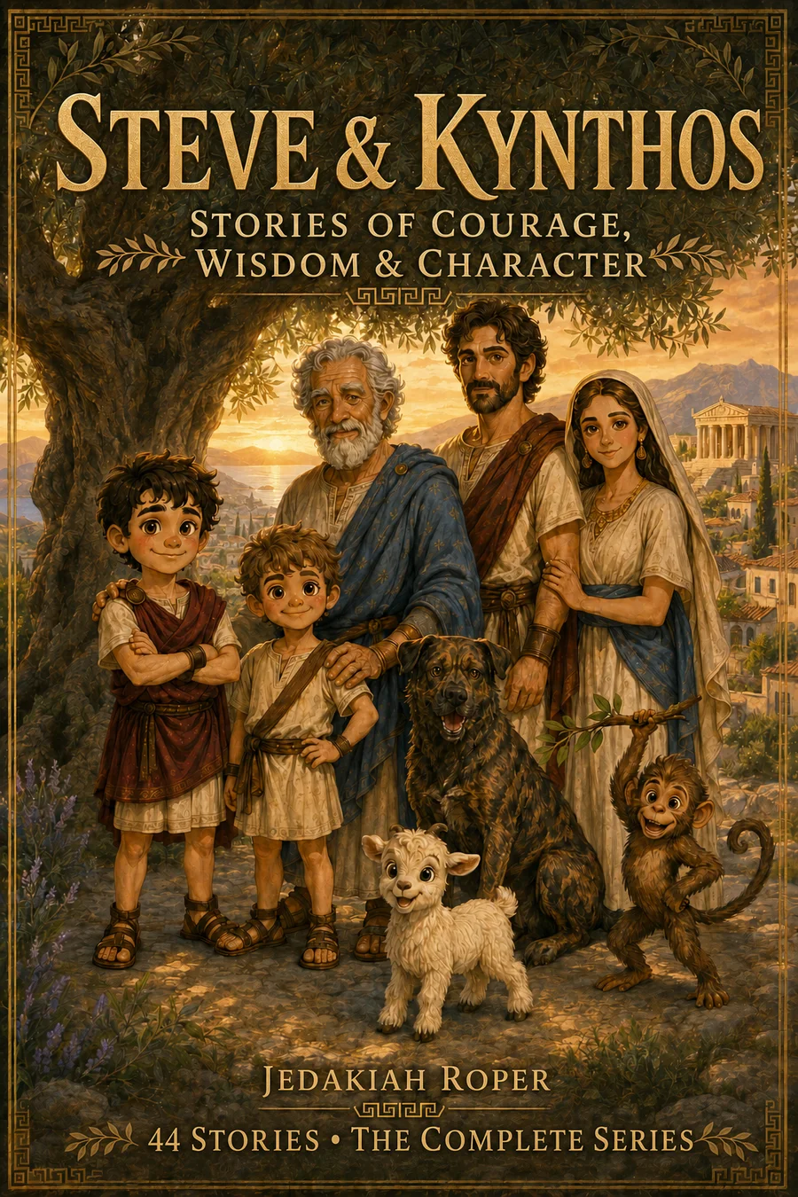 Published cover of Steve & Kynthos: Stories of Courage, Wisdom & Character by Jedakiah Roper